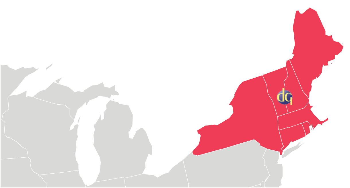 Map coverage of David Gooding, Inc